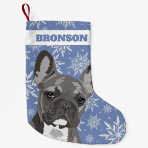 Personlig Pet-Hund Fransk Bulldog Gift Liten Julstrumpa