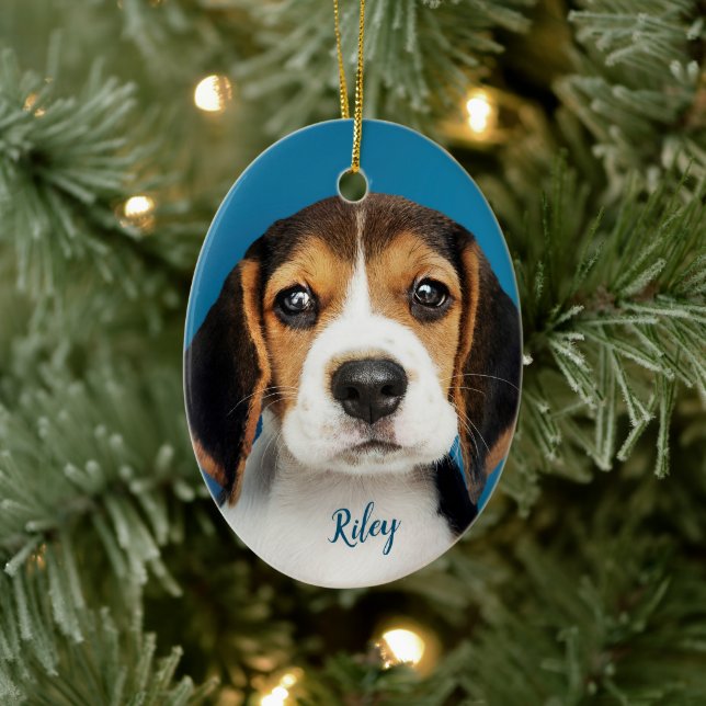 Personlig Pet, Hund Julgransprydnad Keramik (Träd)