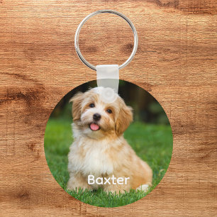 Personlig Pet Hund Photo Älskare Keepie Keychain Nyckelring
