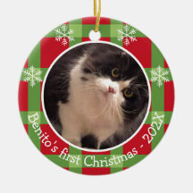 Personlig Pet-jul Snowflake 2 Photo