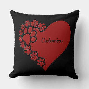 Personlig Pet Kärlek Heart Kudde