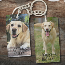 Personlig Pet Memorial 2 Photo Namn Heart Tass
