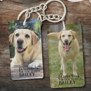 Personlig Pet Memorial 2 Photo Namn Heart Tass
