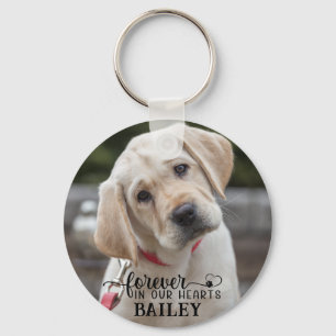Personlig Pet Memorial 2 Photo Namn Heart Tass Nyckelring