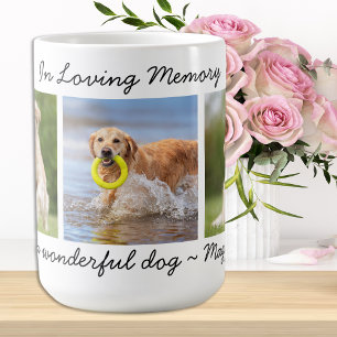 Personlig Pet Memorial 3 Photo In Loving Memory Kaffemugg