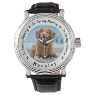 Personlig Pet Memorial Anpassningsbar Hund Foto Armbandsur
