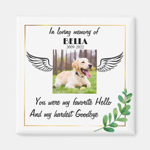 Personlig Pet Memorial Gift-förlust av hund Magnet