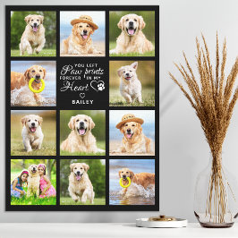 Personlig Pet Memorial Gift Pet Loss Keepsak Canvastryck