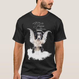 Personlig Pet Memorial Gräns Collie Hund T Shirt