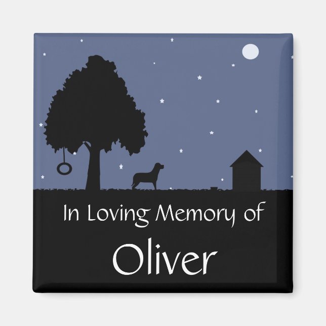 Personlig Pet Memorial Magnet (Framsidan)