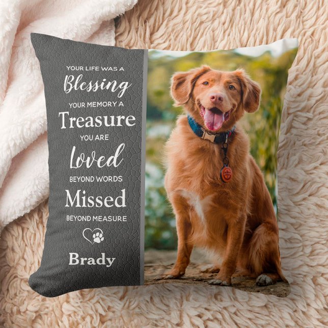 Personlig Pet Memorial Memory 2 Hund Photo Kudde (Skapare uppladdad)
