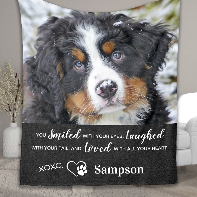 Personlig Pet Memorial Memory Photo Fleecefilt (Skapare uppladdad)