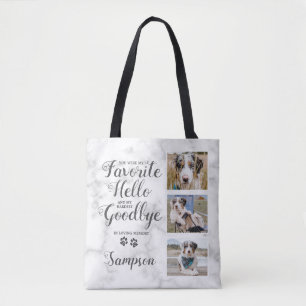 Personlig Pet Memorial Photo Collage Tygkasse