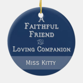 Personlig Pet Memorial Photo Ornament