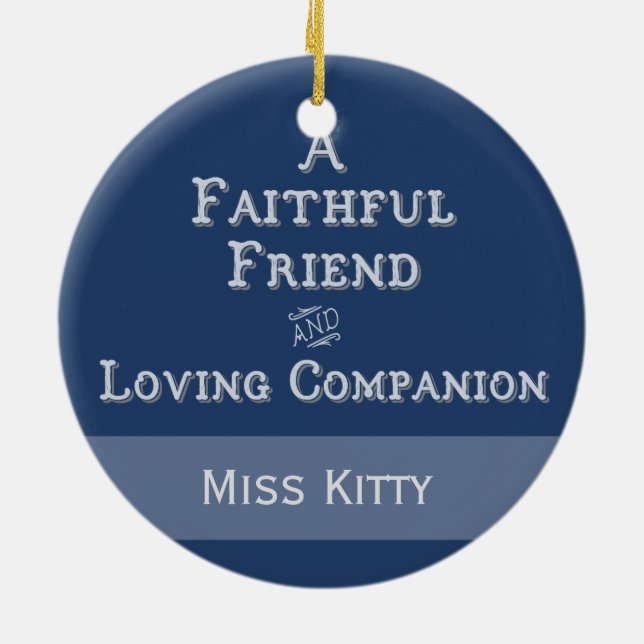 Personlig Pet Memorial Photo Ornament (Baksidan)