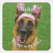 Personlig Pet Memorial Photo Sticker