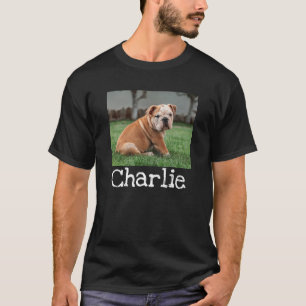 Personlig Pet Namn och Photo T Shirt