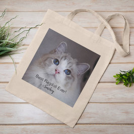 Personlig Pet Photo Best Ragdoll Cat nånsin Tote Tygkasse