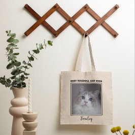 Personlig Pet Photo Best Ragdoll Cat Tygkasse