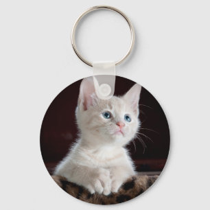 Personlig Pet Photo Cat Lover Keepsak Nyckelring
