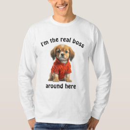 Personlig Pet Photo Chef Hund T Shirt