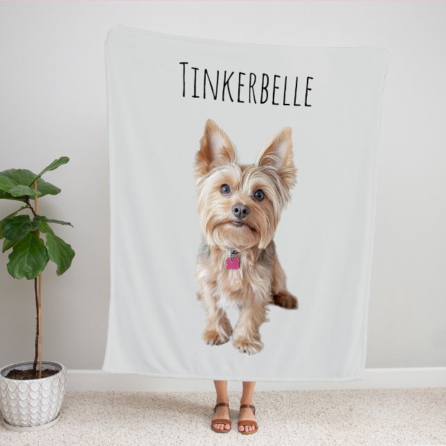 Personlig Pet Photo Fleece Blanket (Skapare uppladdad)