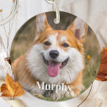 Personlig Pet Photo Hund älskare Dubbla Side<br><div class="desc">Fira kärlek för din vän av håriget med vår Dubbla-Sida-Hund-fotomatkedja, perfektens tillbehör för både hund och Personliger. Den här unika nyckelkedjan gör att du kan visa ditt älskade sällskapsdjur i stil med två av dina favoritfoton - en på vardera sidan. Oavsett om det är en bild i valpens lekfulla antik...</div>