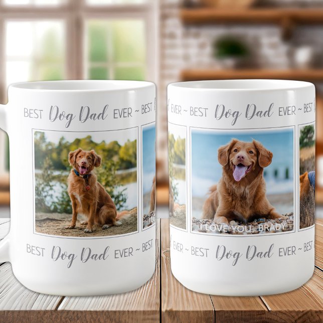 Personlig Pet Photo Hund Pappa Kaffemugg (Skapare uppladdad)