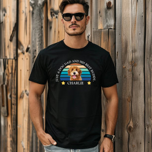 Personlig Pet Photo Hund Pappa T Shirt