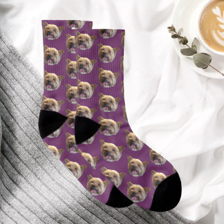 Personlig Pet Photo Julklapp Socks Strumpor