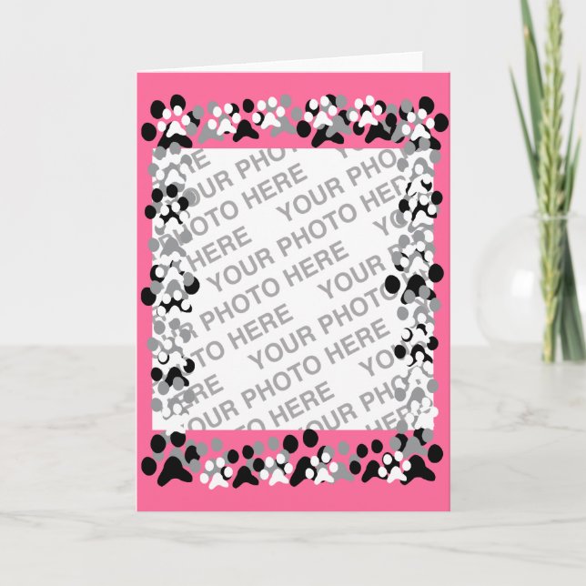 Personlig Pet Photo Kort (Framsida)