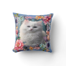 Personlig Pet Photo och Namn Blommigt Ram