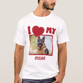 Personlig Pet Photo och Namn T Shirt