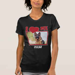 Personlig Pet Photo och Namn T Shirt