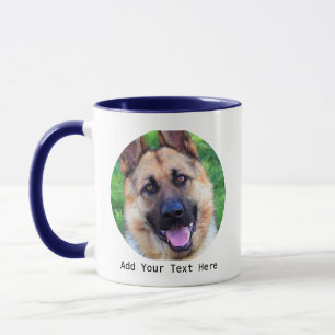Personlig Pet Photo och Text Coffee Mugg