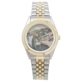 Personlig Pet Photo Pocket Watch Armbandsur