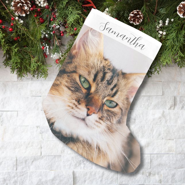 Personlig Pet Photo Small jul Stock Liten Julstrumpa (Skapare uppladdad)