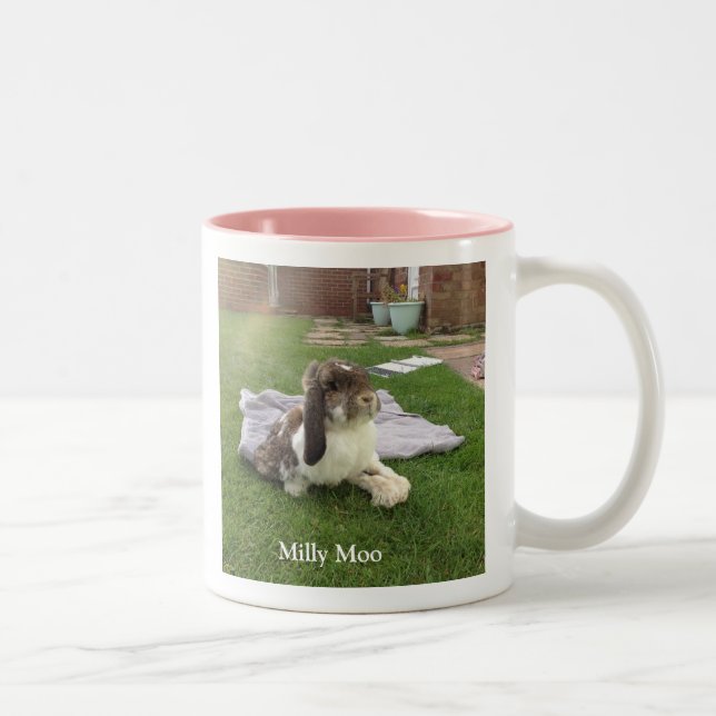Personlig Pet Photo Två-Tonad Mugg (Höger)