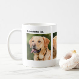 Personlig Pet Three Photo Coffee Kaffemugg