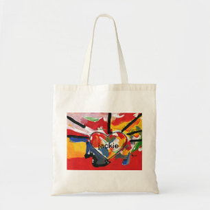 Personlig Peter Max Art Stil hjärtsäck Tygkasse