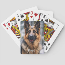 Personlig Pets foto med Namn Casinokort