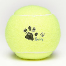 Personlig Pets tennis Boll med Tass avtryck