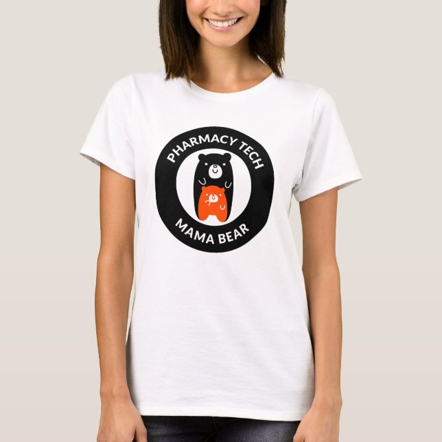 Personlig Pharmacy Mamma Bear T Shirt (Framsida)