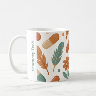 Personlig Pharmacy Mugg Boho Daisy Feathers