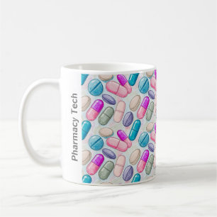 Personlig Pharmacy Mugg Rosa Lila Grått Pill
