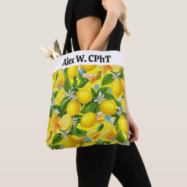 Personlig Pharmacy Tote Bag Lemon Gult Tygkasse