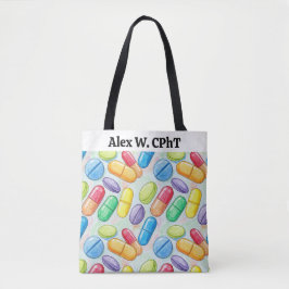 Personlig Pharmacy Tote Bag med Bright Pilles Tygkasse