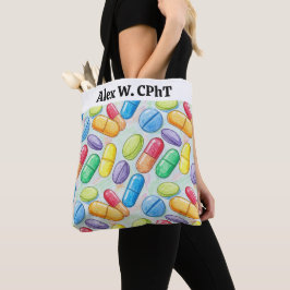 Personlig Pharmacy Tote Bag med Bright Pilles Tygkasse
