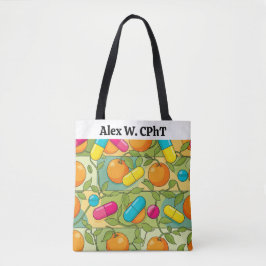 Personlig Pharmacy Tote Bag Oranges and Vines Tygkasse