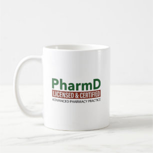 Personlig PharmD Licensierad Och Certifierad Kaffemugg